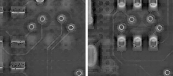 Tomography scans of workpieces with a large aspect ratio