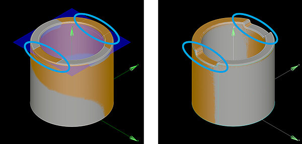 What is a rotary fitting suitable for?