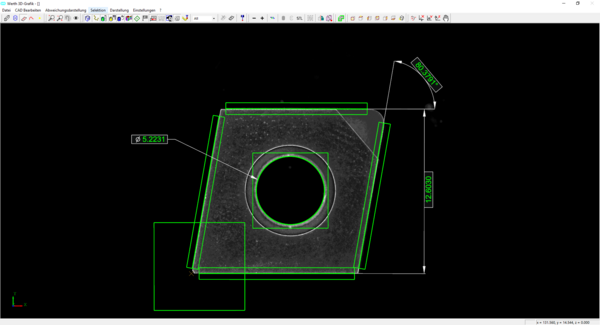 Simple graphic user interface measurement - Image processing measures almost by itself