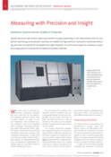 Measurement with precision and insight – Multi-sensor systems monitor quality in production / Julius Blum GmbH